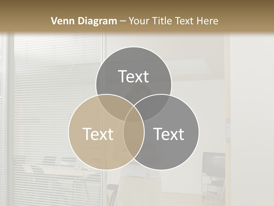 Businesswoman Waiting For Meeting PowerPoint Template