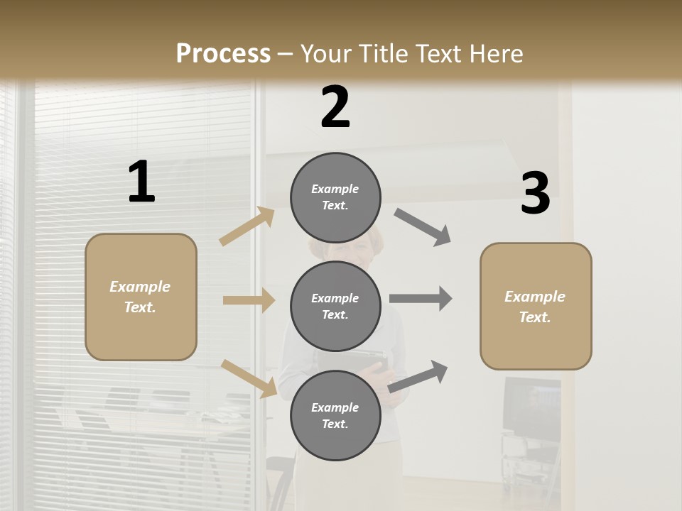 Businesswoman Waiting For Meeting PowerPoint Template