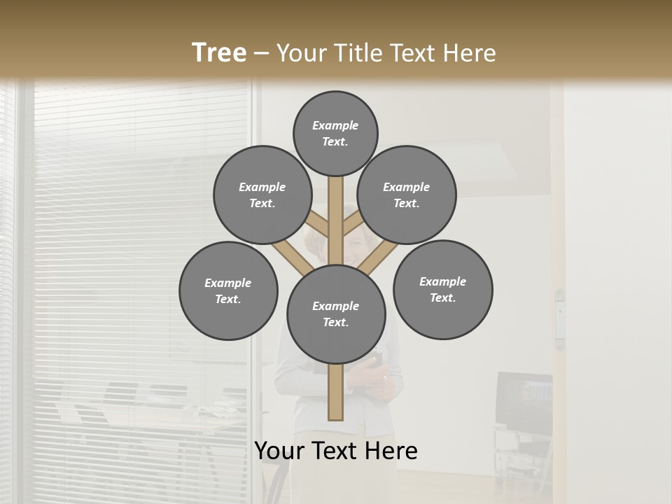 Businesswoman Waiting For Meeting PowerPoint Template