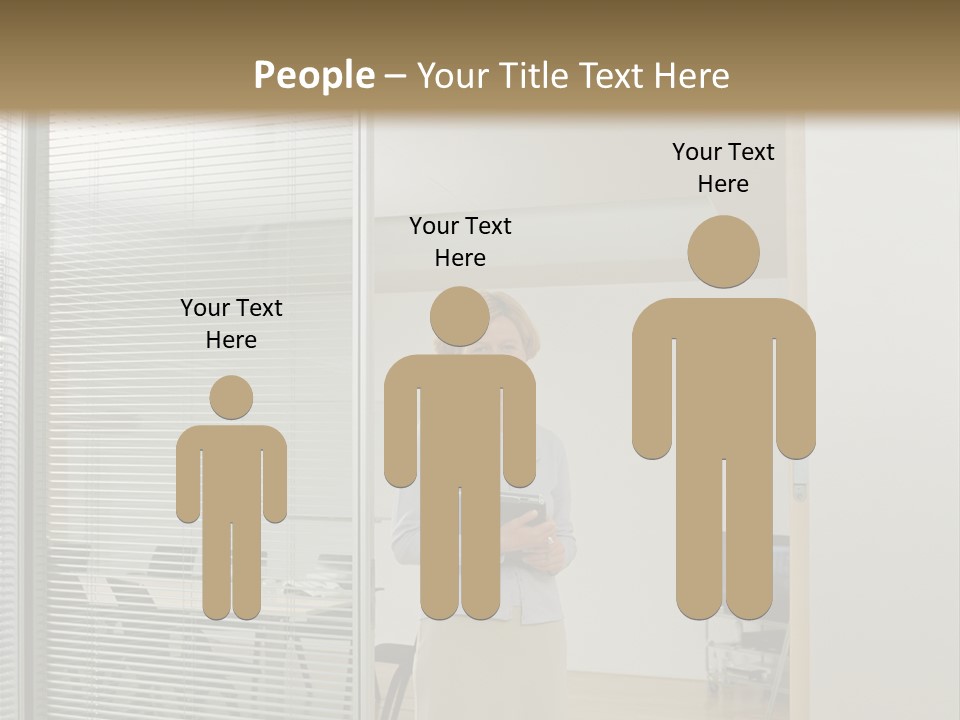 Businesswoman Waiting For Meeting PowerPoint Template