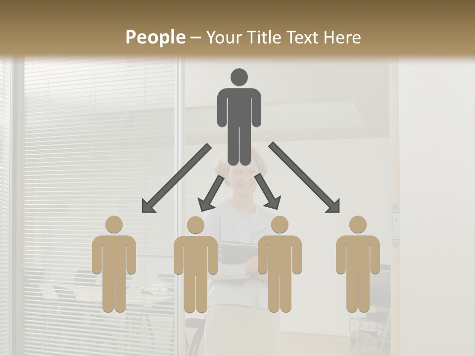 Businesswoman Waiting For Meeting PowerPoint Template