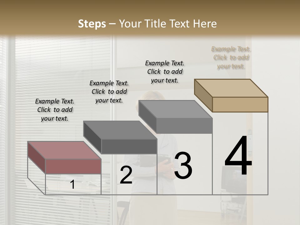 Businesswoman Waiting For Meeting PowerPoint Template