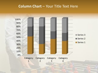 Businessman Playing Table Football PowerPoint Template