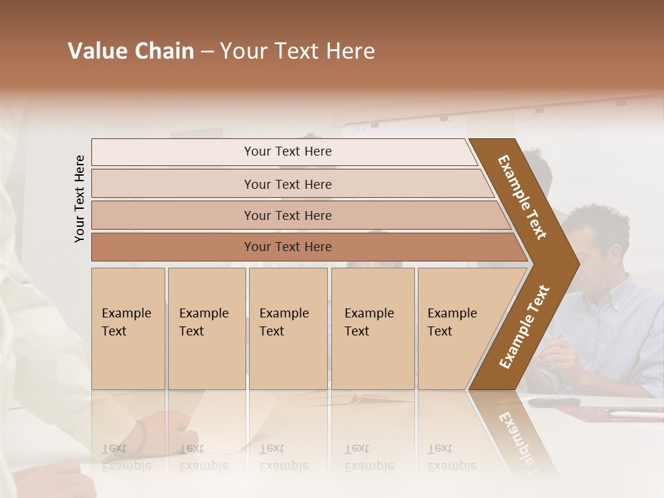 Office Workers In Meeting PowerPoint Template