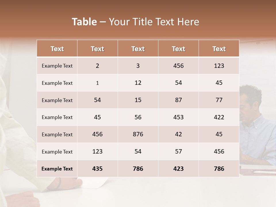 Office Workers In Meeting PowerPoint Template