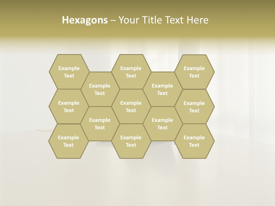 Laptop Computer On Desk PowerPoint Template