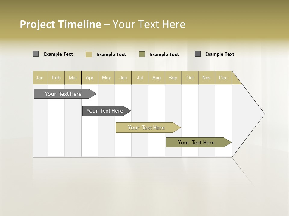 Laptop Computer On Desk PowerPoint Template