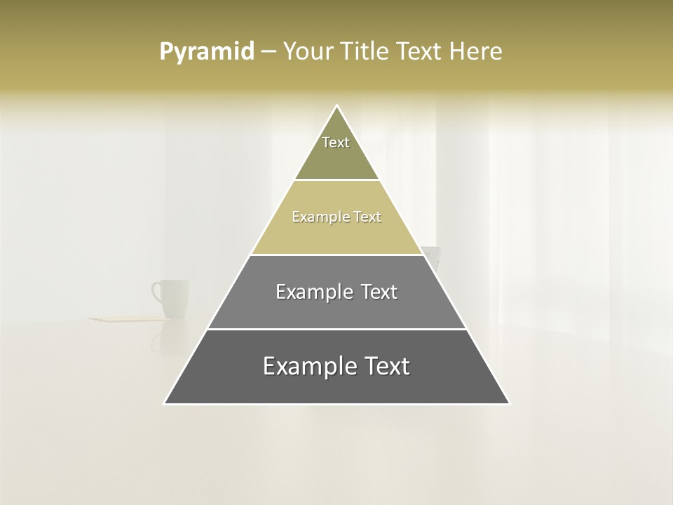 Laptop Computer On Desk PowerPoint Template