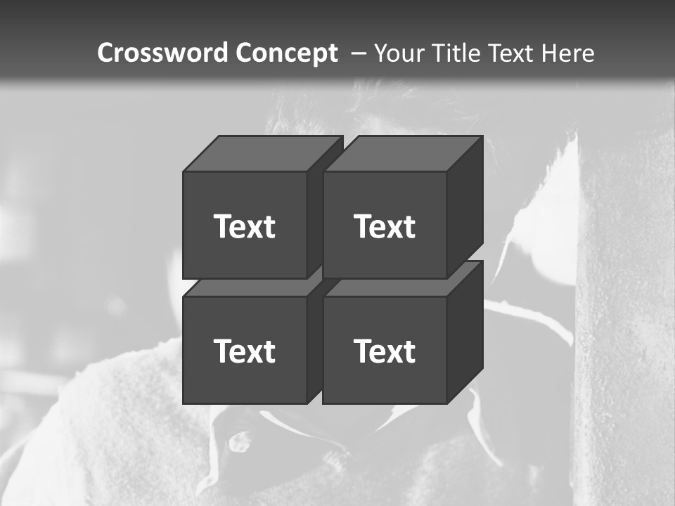 Sad Sight Of Black Men On White Background PowerPoint Template