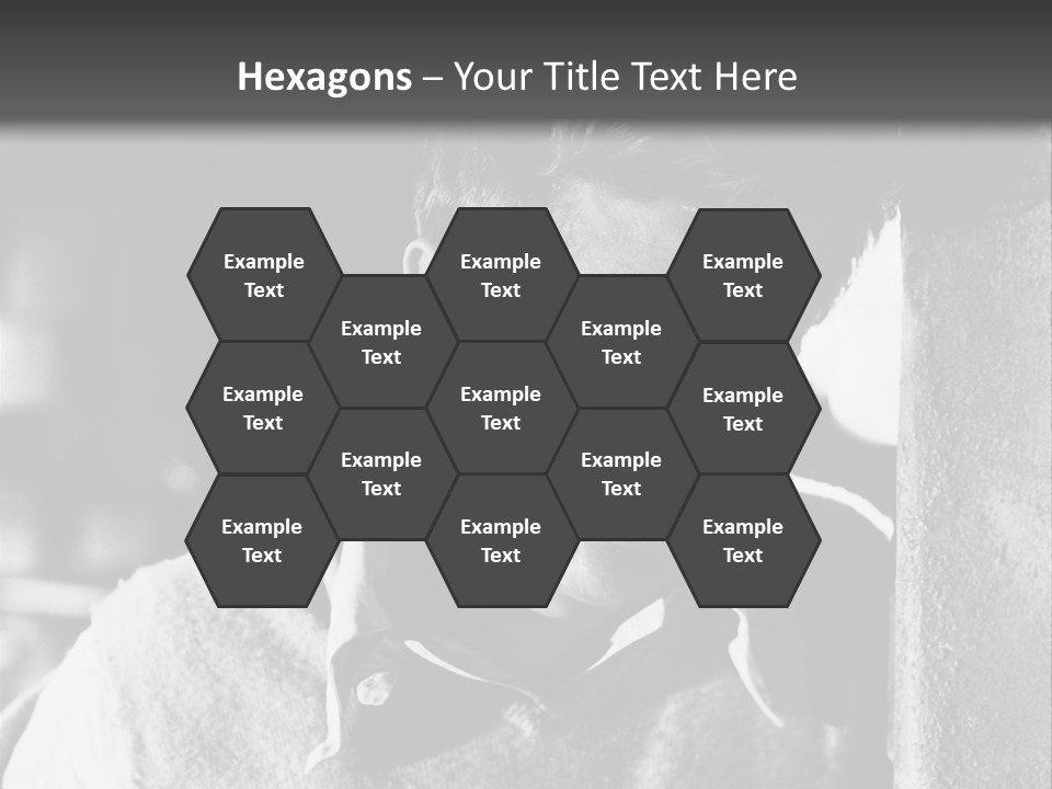 Sad Sight Of Black Men On White Background PowerPoint Template