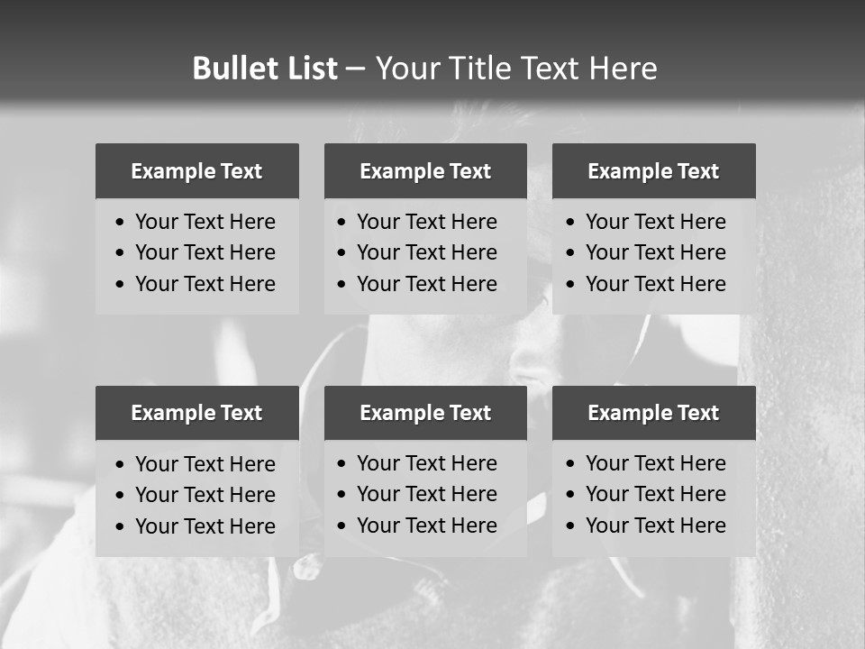 Sad Sight Of Black Men On White Background PowerPoint Template
