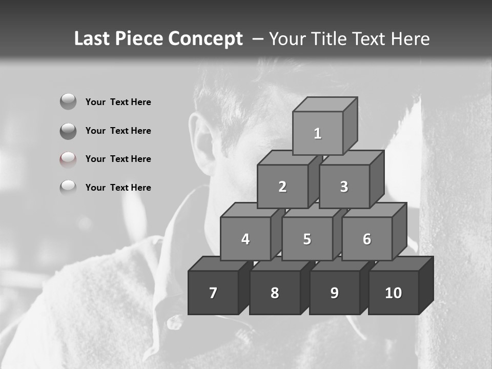 Sad Sight Of Black Men On White Background PowerPoint Template