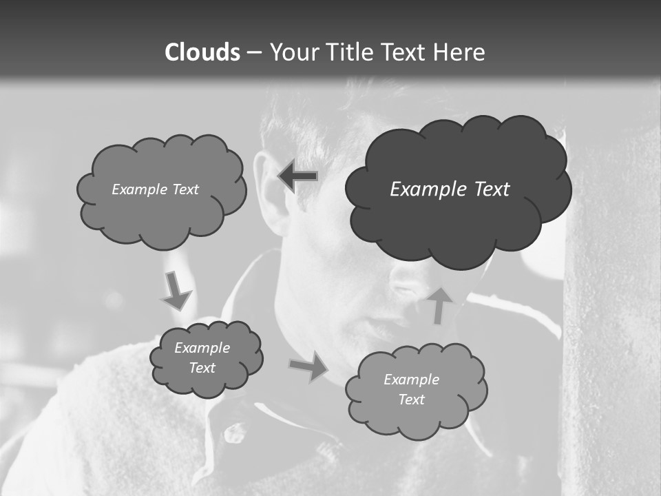 Sad Sight Of Black Men On White Background PowerPoint Template