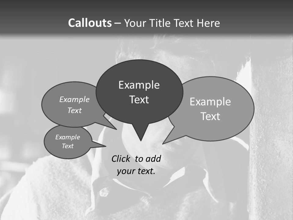 Sad Sight Of Black Men On White Background PowerPoint Template