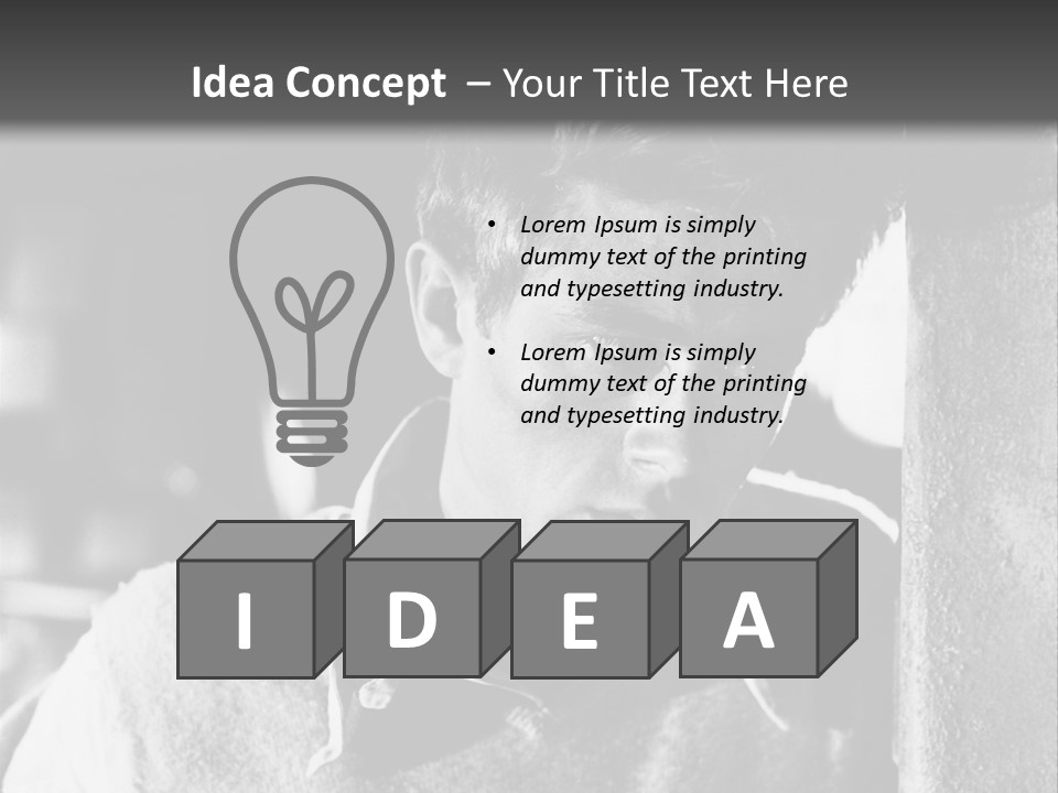 Sad Sight Of Black Men On White Background PowerPoint Template