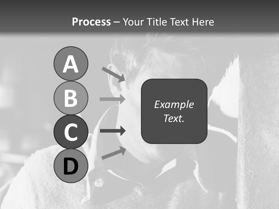 Sad Sight Of Black Men On White Background PowerPoint Template