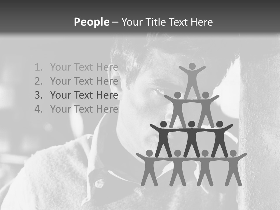 Sad Sight Of Black Men On White Background PowerPoint Template