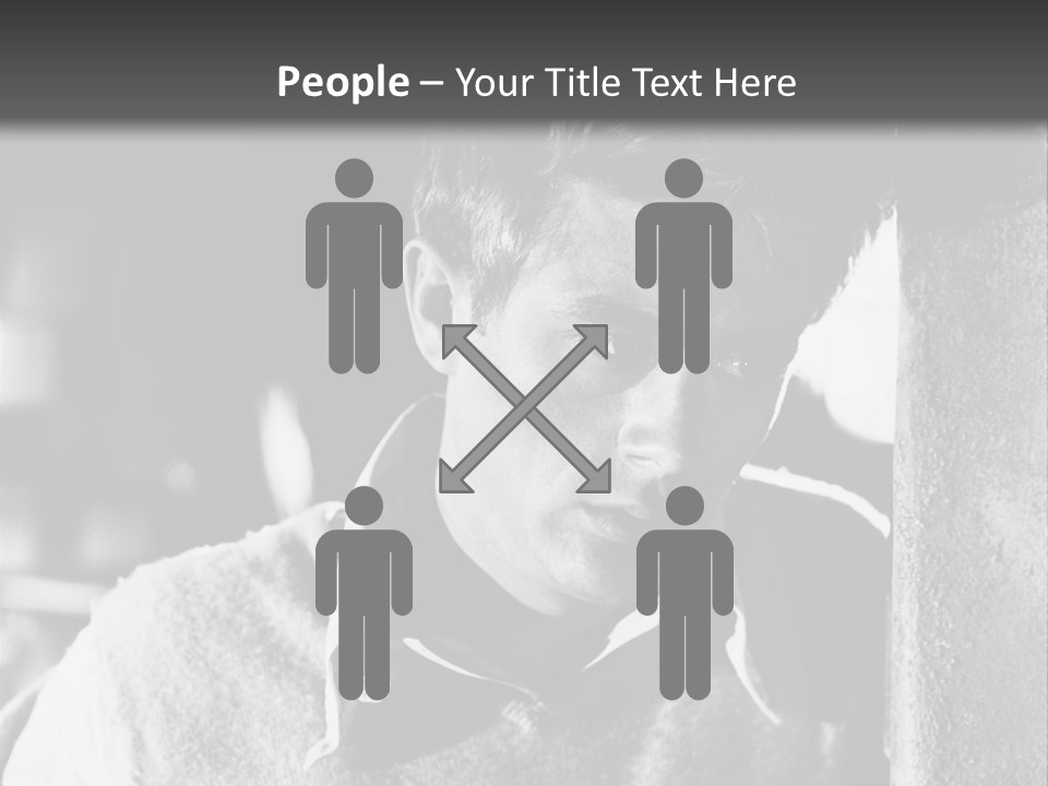 Sad Sight Of Black Men On White Background PowerPoint Template