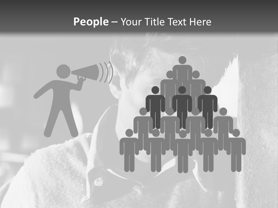 Sad Sight Of Black Men On White Background PowerPoint Template