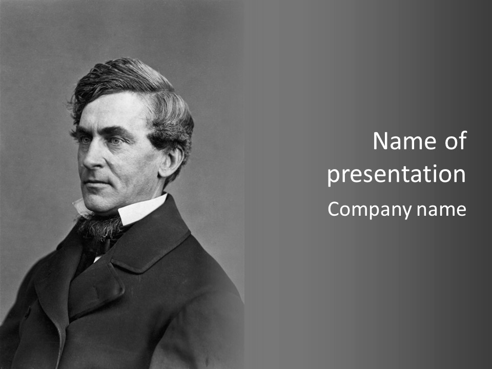 Abraham Lincoln In His Youth PowerPoint Template