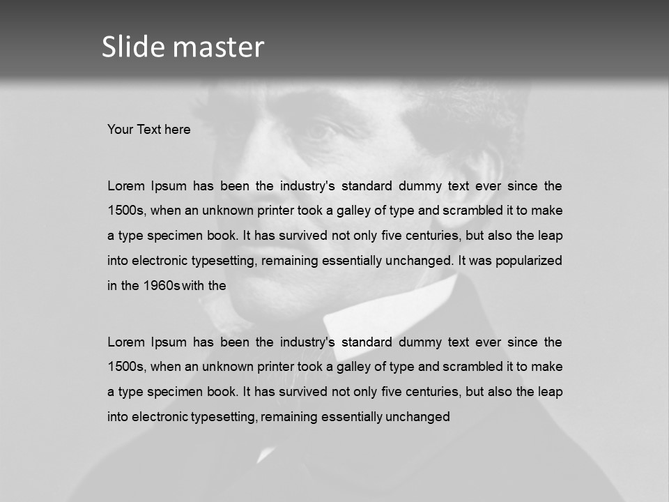 Abraham Lincoln In His Youth PowerPoint Template