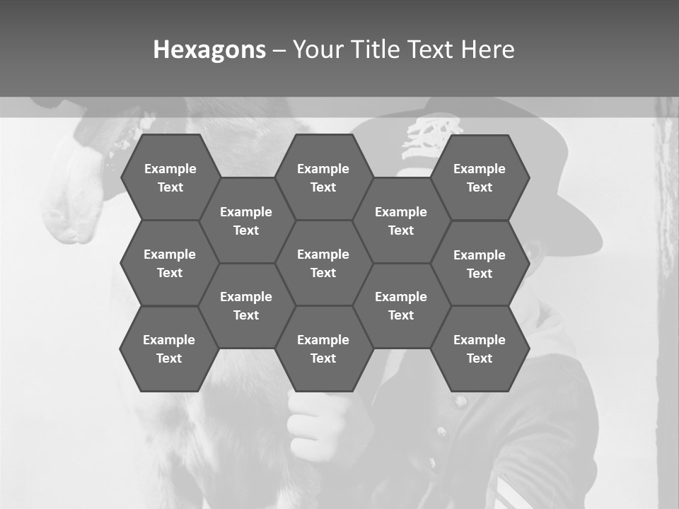 Little Boy And His Friend, The German Shepherd PowerPoint Template