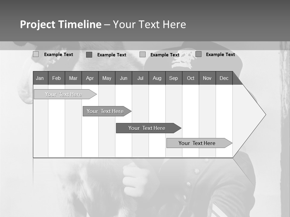 Little Boy And His Friend, The German Shepherd PowerPoint Template