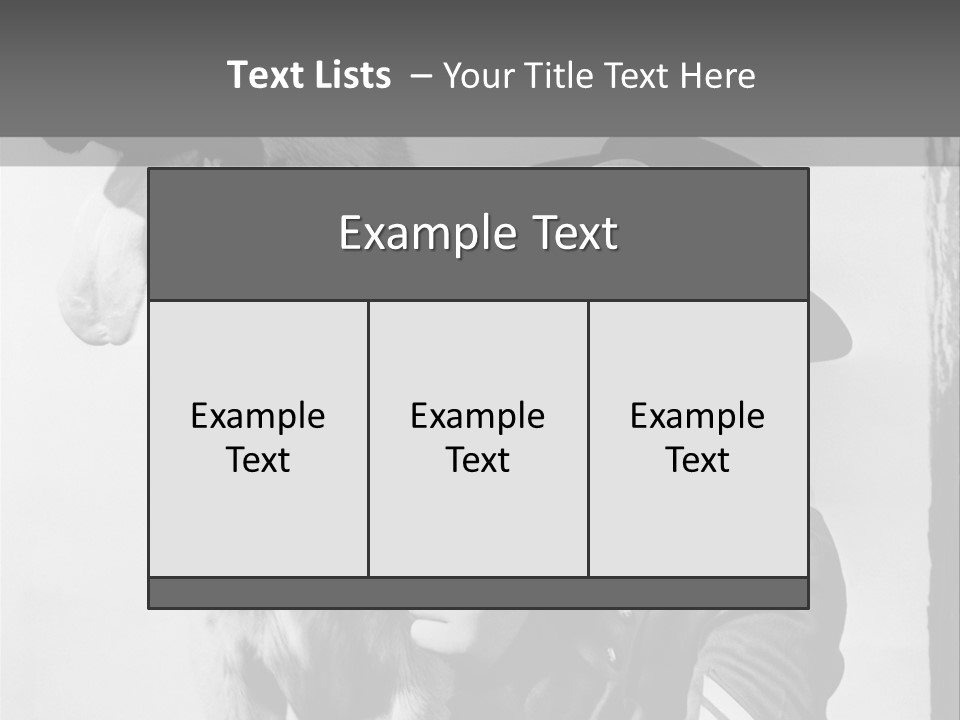 Little Boy And His Friend, The German Shepherd PowerPoint Template