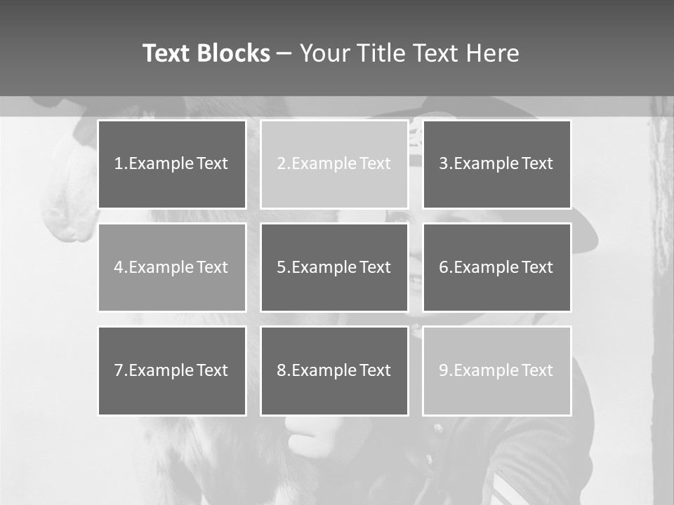 Little Boy And His Friend, The German Shepherd PowerPoint Template