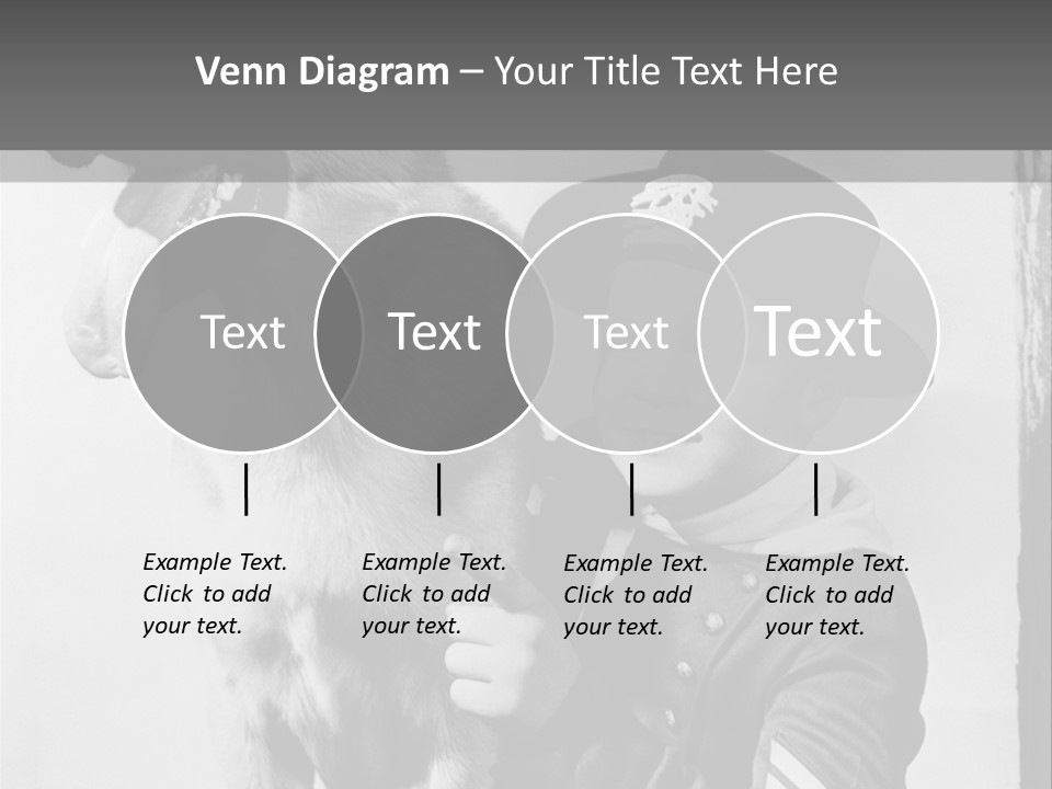 Little Boy And His Friend, The German Shepherd PowerPoint Template