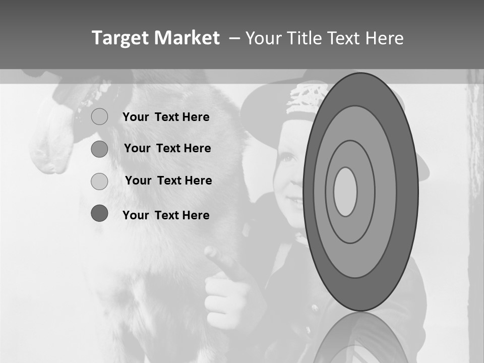 Little Boy And His Friend, The German Shepherd PowerPoint Template