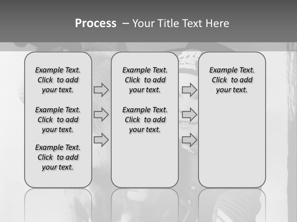 Little Boy And His Friend, The German Shepherd PowerPoint Template