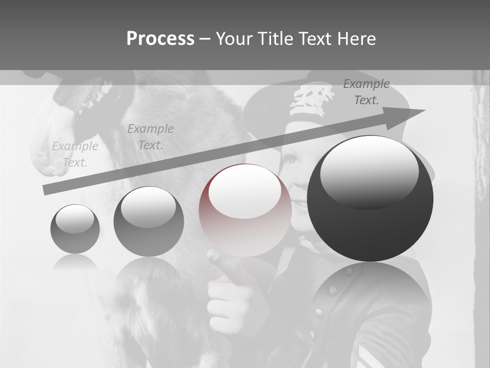 Little Boy And His Friend, The German Shepherd PowerPoint Template