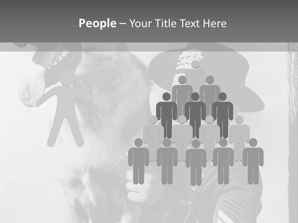 Little Boy And His Friend, The German Shepherd PowerPoint Template