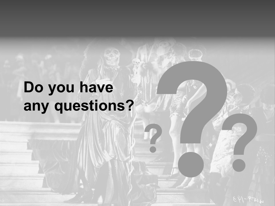 Death At A Celebration PowerPoint Template