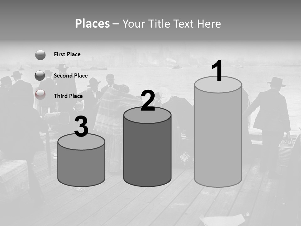 People Warm Themselves In The Dock PowerPoint Template