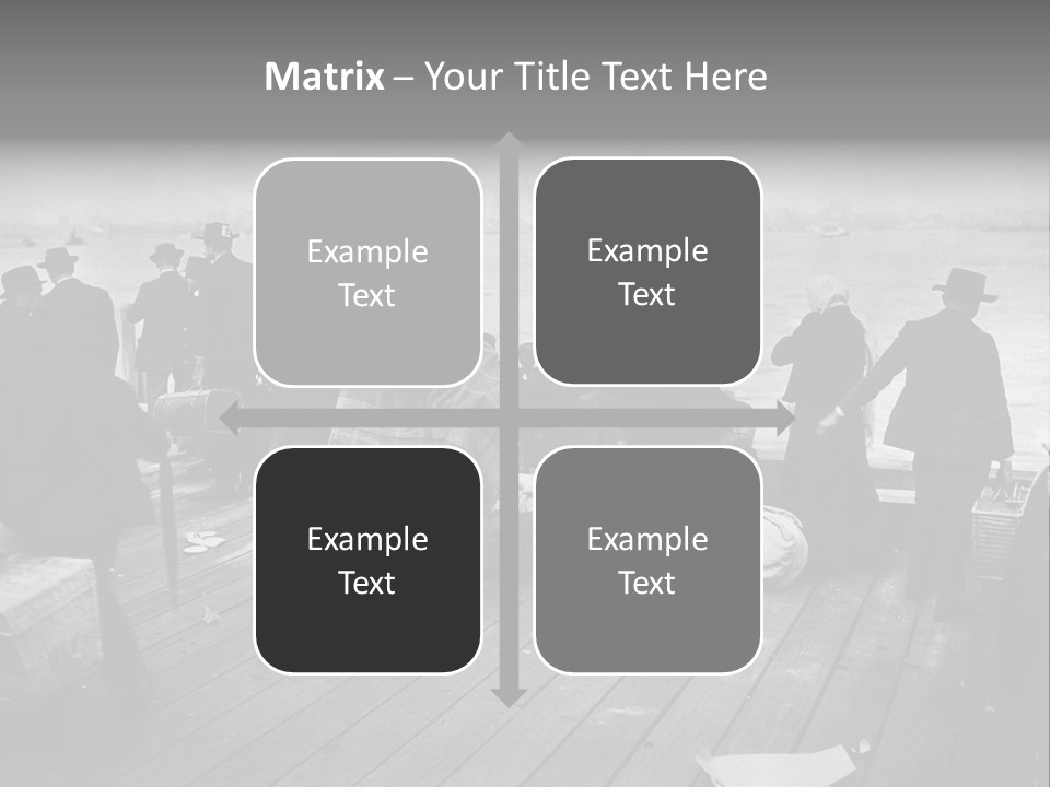 People Warm Themselves In The Dock PowerPoint Template