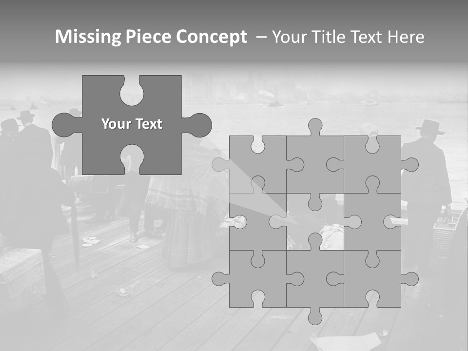 People Warm Themselves In The Dock PowerPoint Template