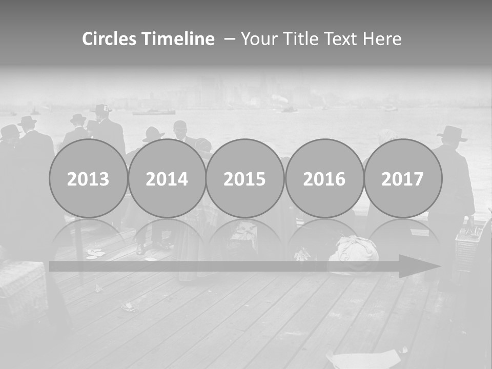 People Warm Themselves In The Dock PowerPoint Template