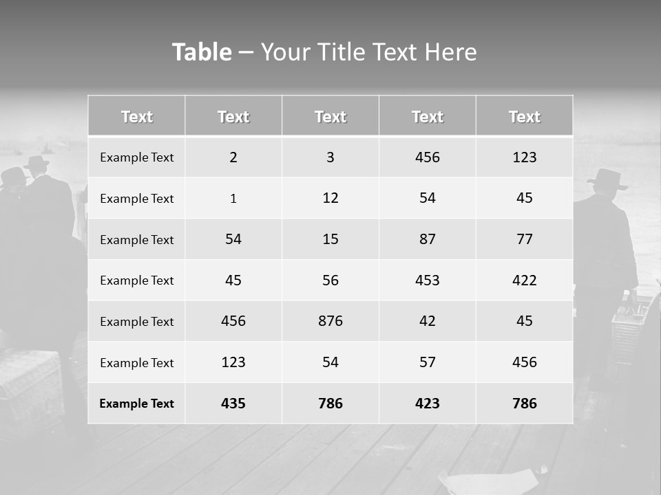 People Warm Themselves In The Dock PowerPoint Template
