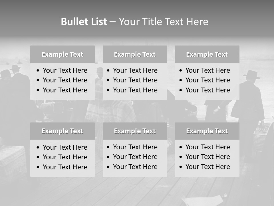 People Warm Themselves In The Dock PowerPoint Template