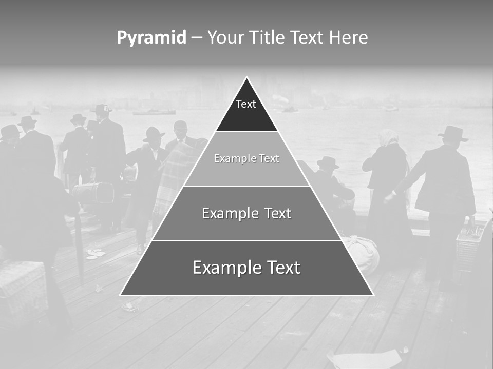 People Warm Themselves In The Dock PowerPoint Template