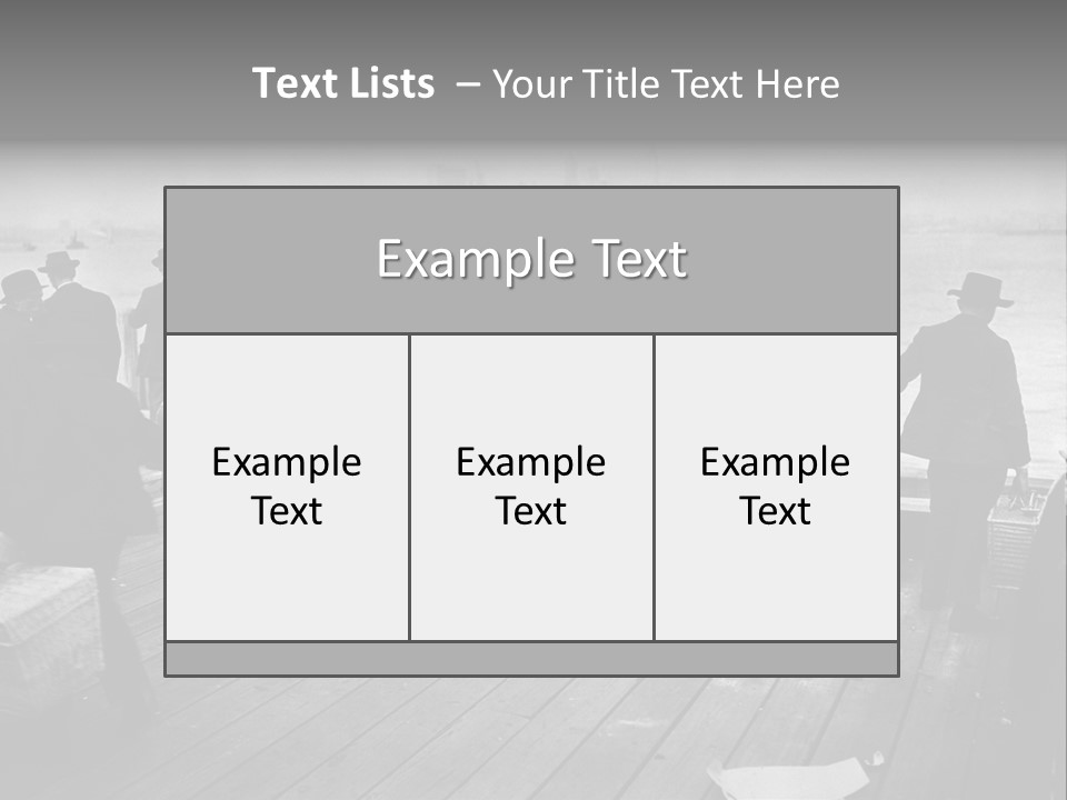 People Warm Themselves In The Dock PowerPoint Template