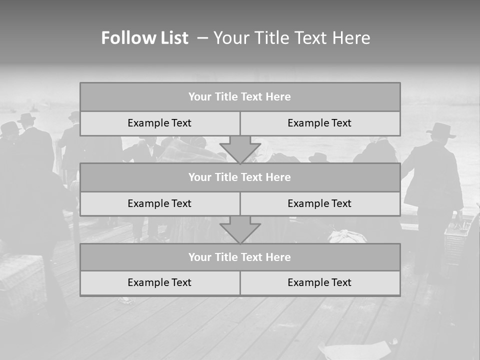 People Warm Themselves In The Dock PowerPoint Template