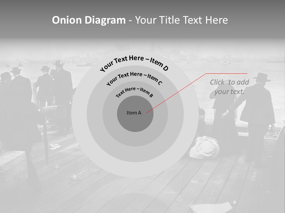 People Warm Themselves In The Dock PowerPoint Template