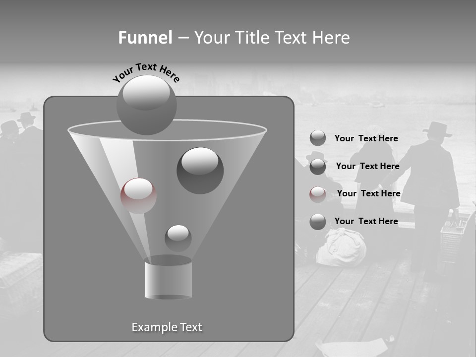 People Warm Themselves In The Dock PowerPoint Template