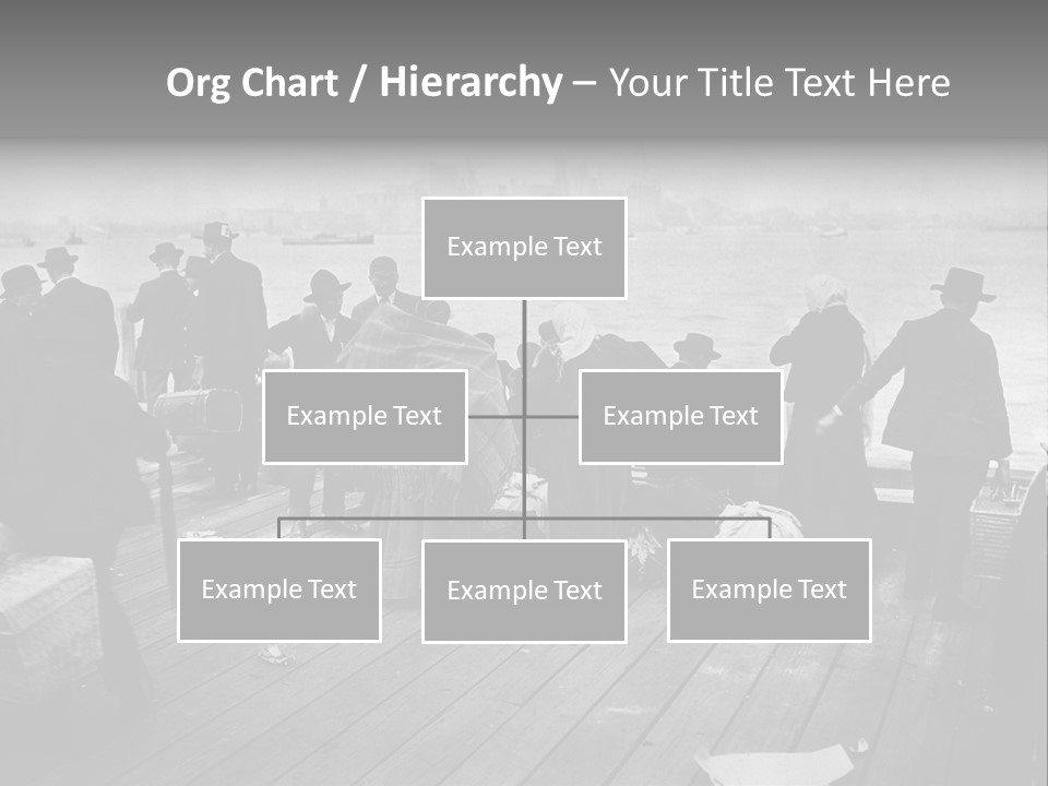 People Warm Themselves In The Dock PowerPoint Template