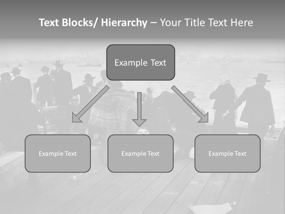 People Warm Themselves In The Dock PowerPoint Template