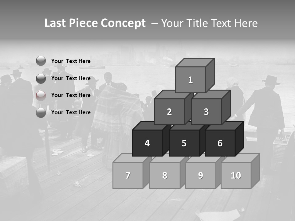 People Warm Themselves In The Dock PowerPoint Template