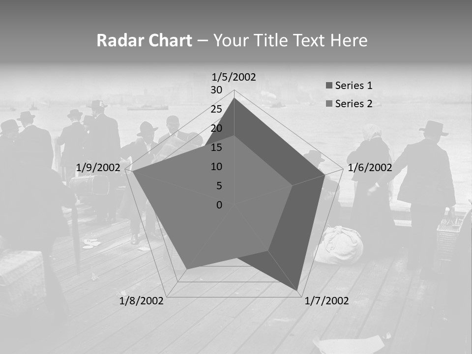 People Warm Themselves In The Dock PowerPoint Template